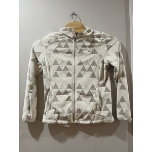 NorthFace White Fleece Jacket‎ Sz M